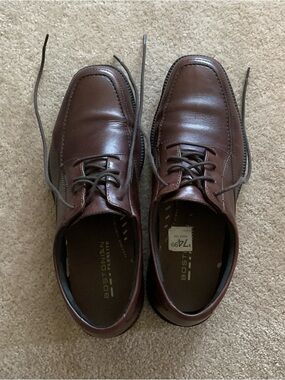 Bostonian Brown Leather Lace-Up Dress Oxfords